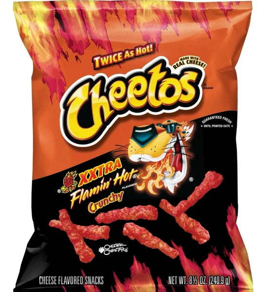 xxtra flamin hot cheetos