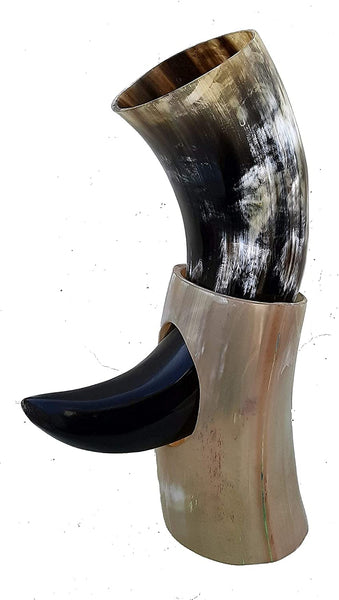 curved drinking horn for women wedding bridesmaid ceremonial drinkware viking style