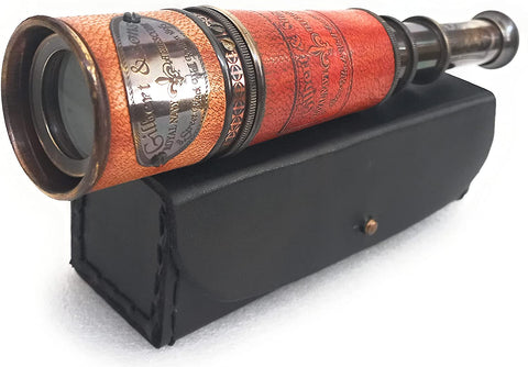 Gilbert London Spyglass Telecope - télescope en laiton vintage