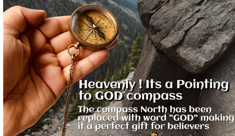 pointing to god compasses catholic christian religious gifts idea