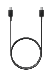 Black hooped Samsung USB-C to C Cable