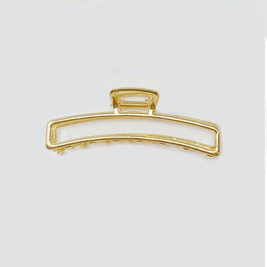 Gold Rectangle Hair Claw