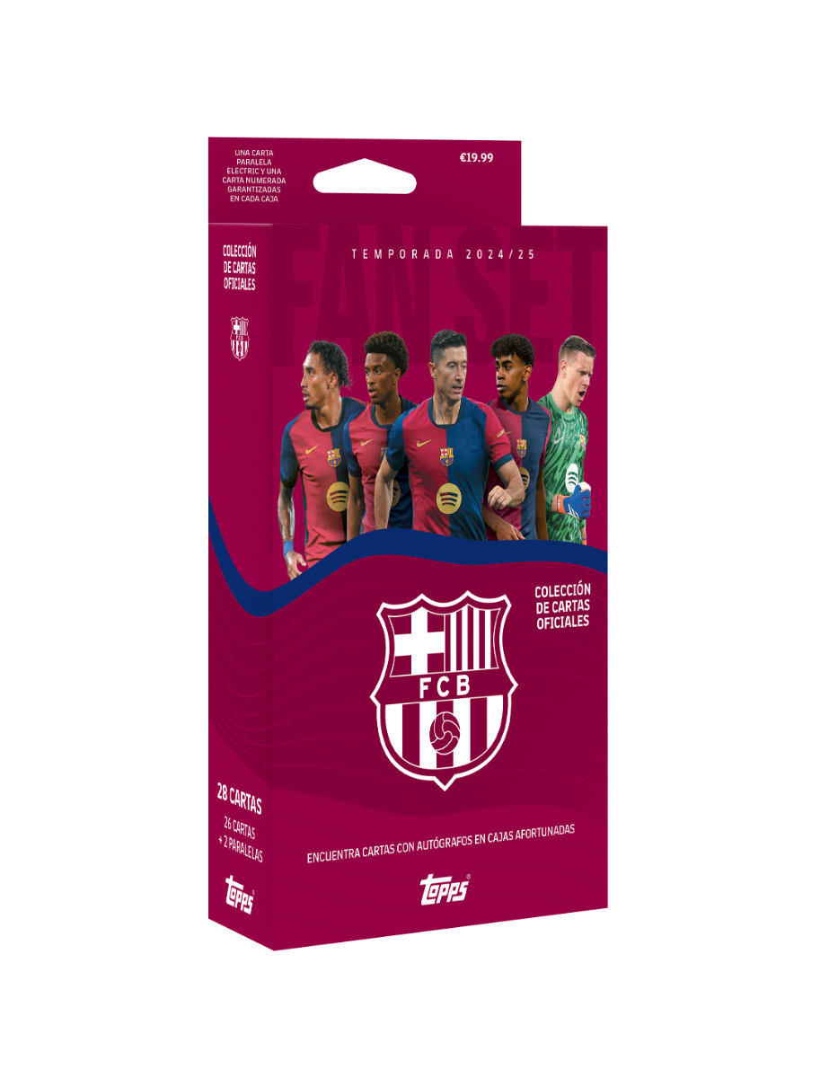 Fan Set FC Barcelona  - Topps 2024/25 - 28 cards - 2 Parallels Garantidos - IMPORTADO