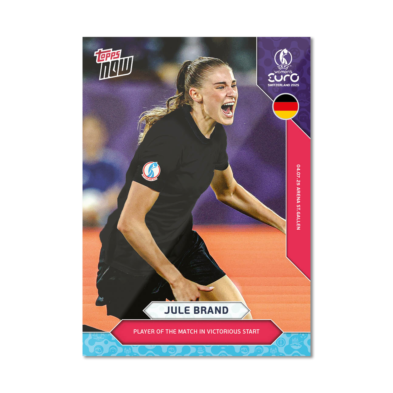 Jule Brand - UEFA Women’s EURO 2025™ Topps NOW® - Card 5