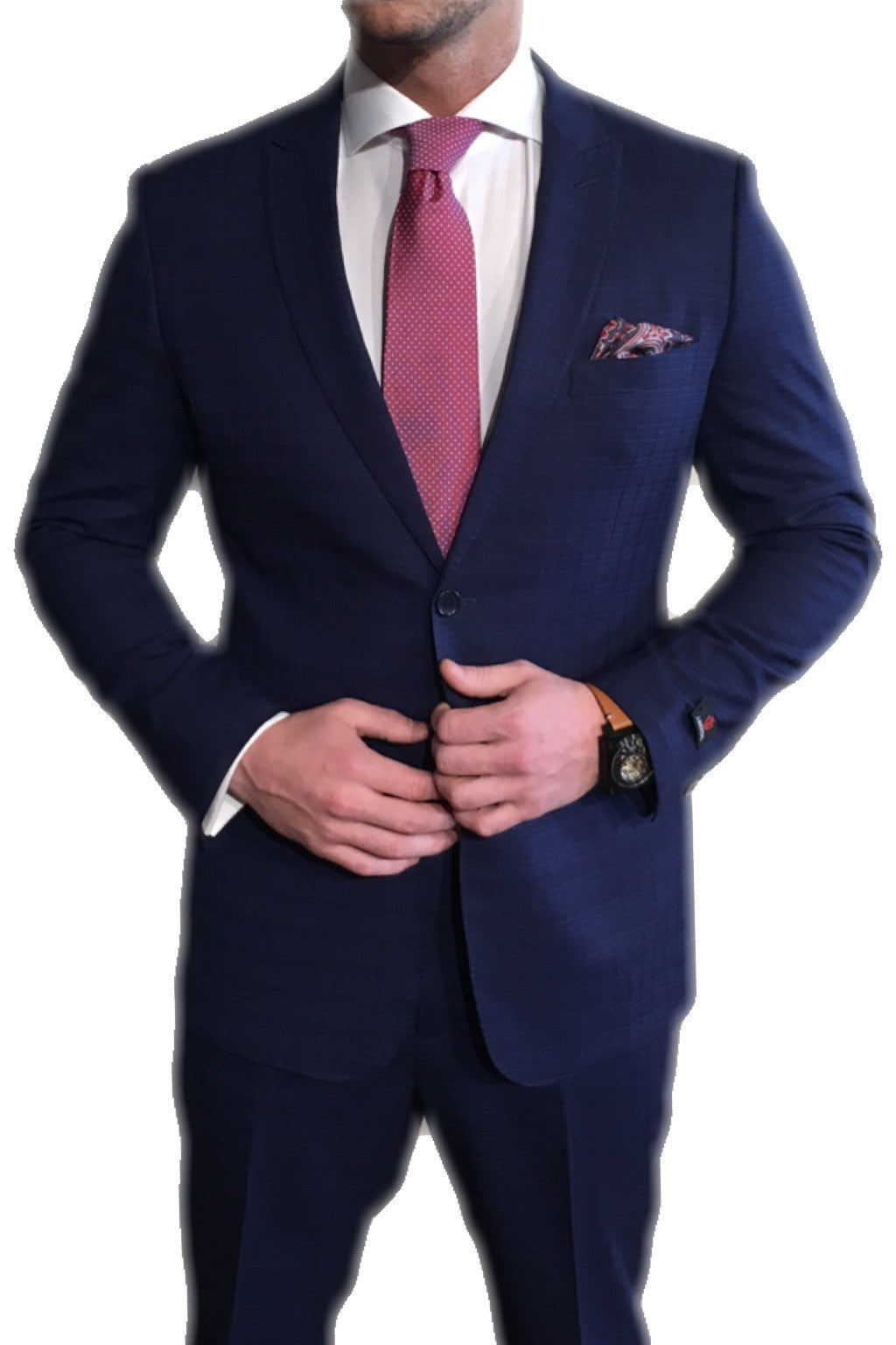 Navy stripe formal suit – Bonsoir