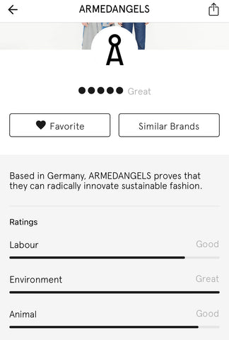rating van ArmedAngels on Good on You