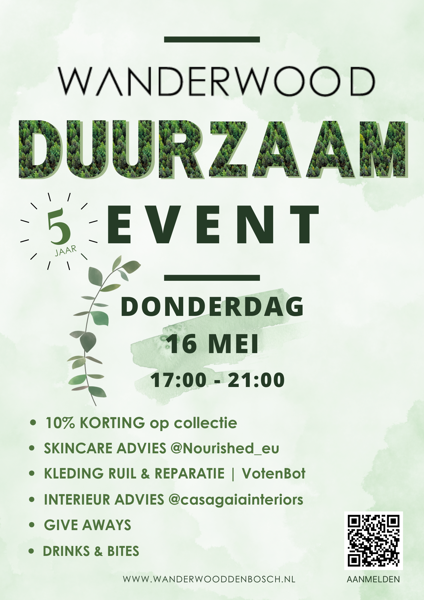 wanderwood duurzaam event