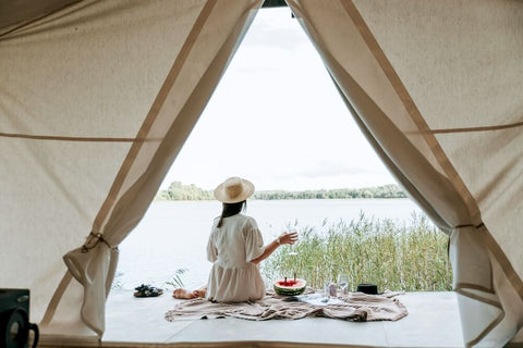 Glamping at East Coast Park. Photo by Lucija Ros.