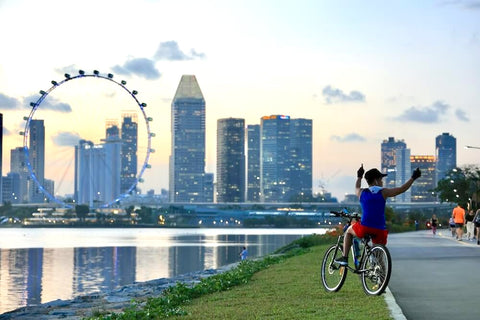 Marina Bay Loop cycling. Photo by Jiachen Lin.