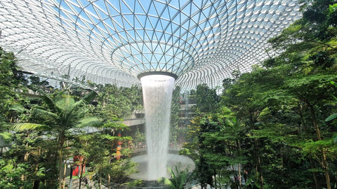 Rain Vortex at Jewel Changi Airport. Photo by Medina Loh.