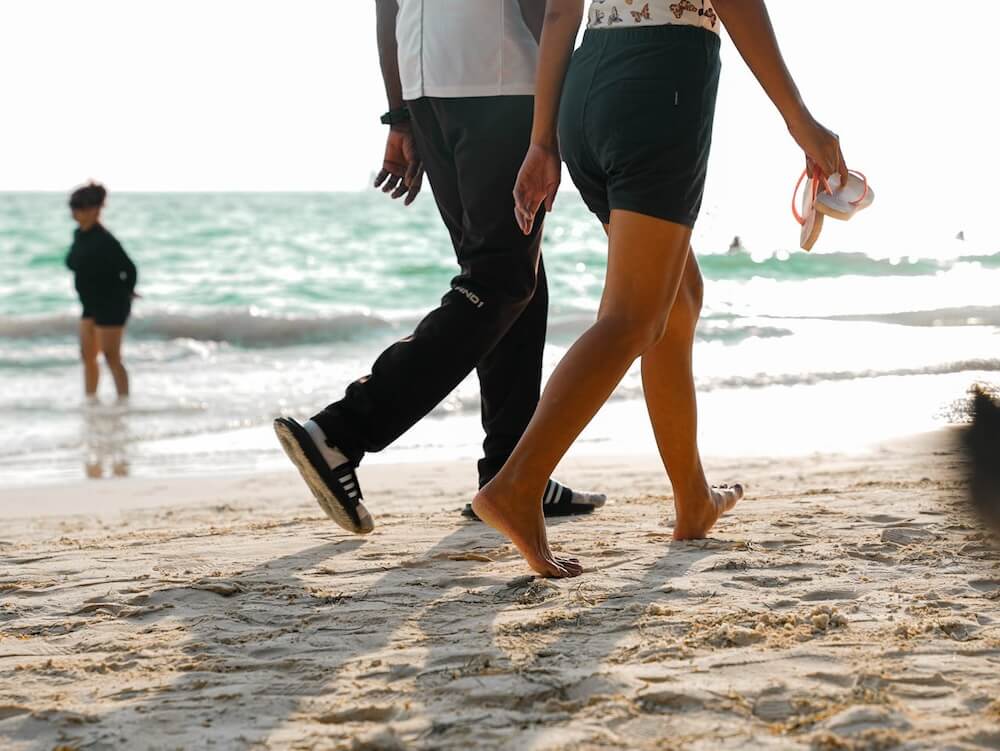 Romantic stroll by the beach. Photo by peter almario.