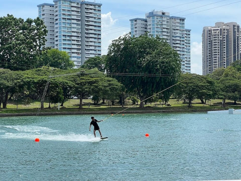 Wakeboarding at Singapore Wake Park @ East Coast Park. Photo by kaku1981 on Google Images.