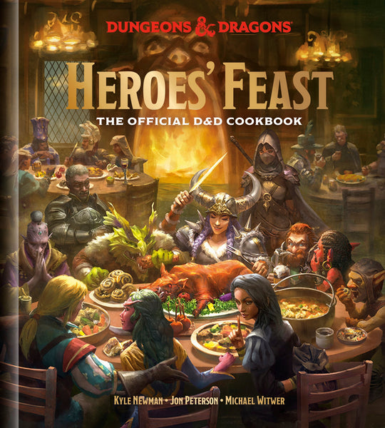 The book cover of Heroes' Feast the D&D cookbook