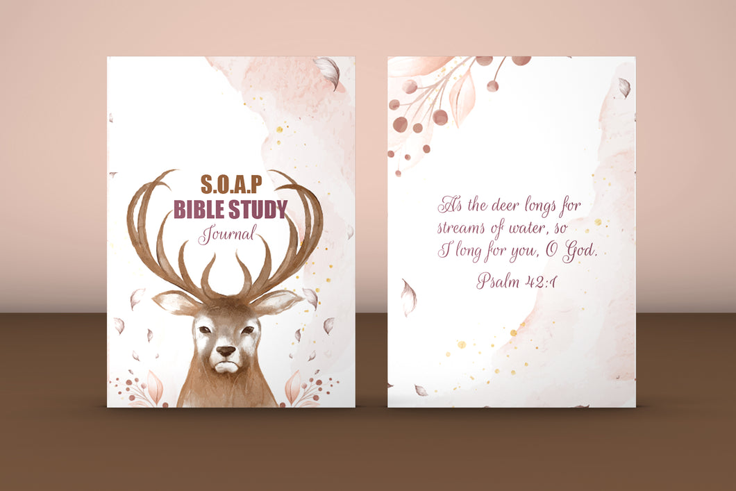 Beautiful Pastel Colours Deer -Soap Bible Study And Reflection Journal –  Bexel Giftshop