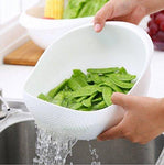 Big Size Rice Pulses Fruits Vegetable Noodles Pasta Washing Bowl & Strainer Good Quality & Perfect Size for Storing and Straining.