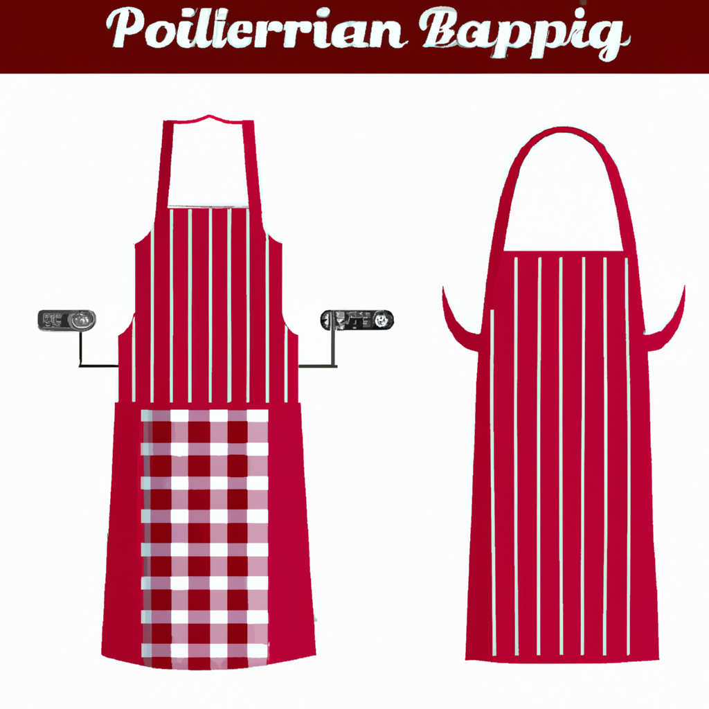 What are some popular grilling apron designs and patterns?