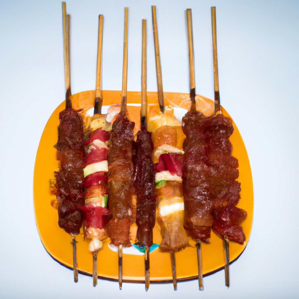 What are the benefits of using bamboo skewers for grilling?