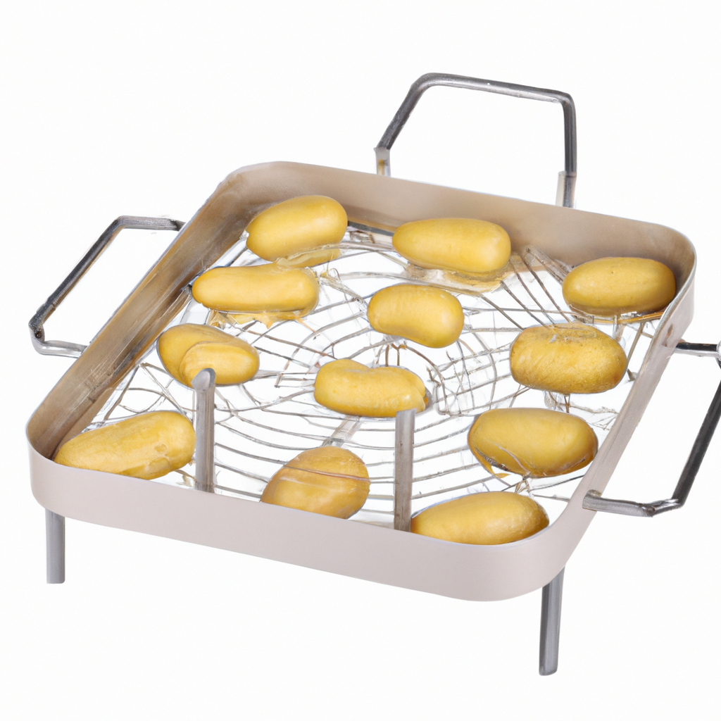 What is a 4-pronged potato baking stand?