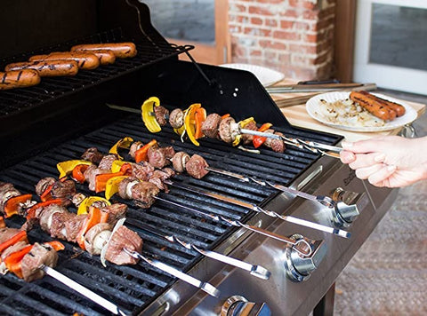 Grilling on a gas grill