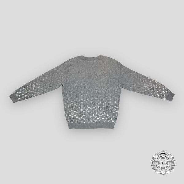 Louis Vuitton Black & White Gradient Monogram Sweater