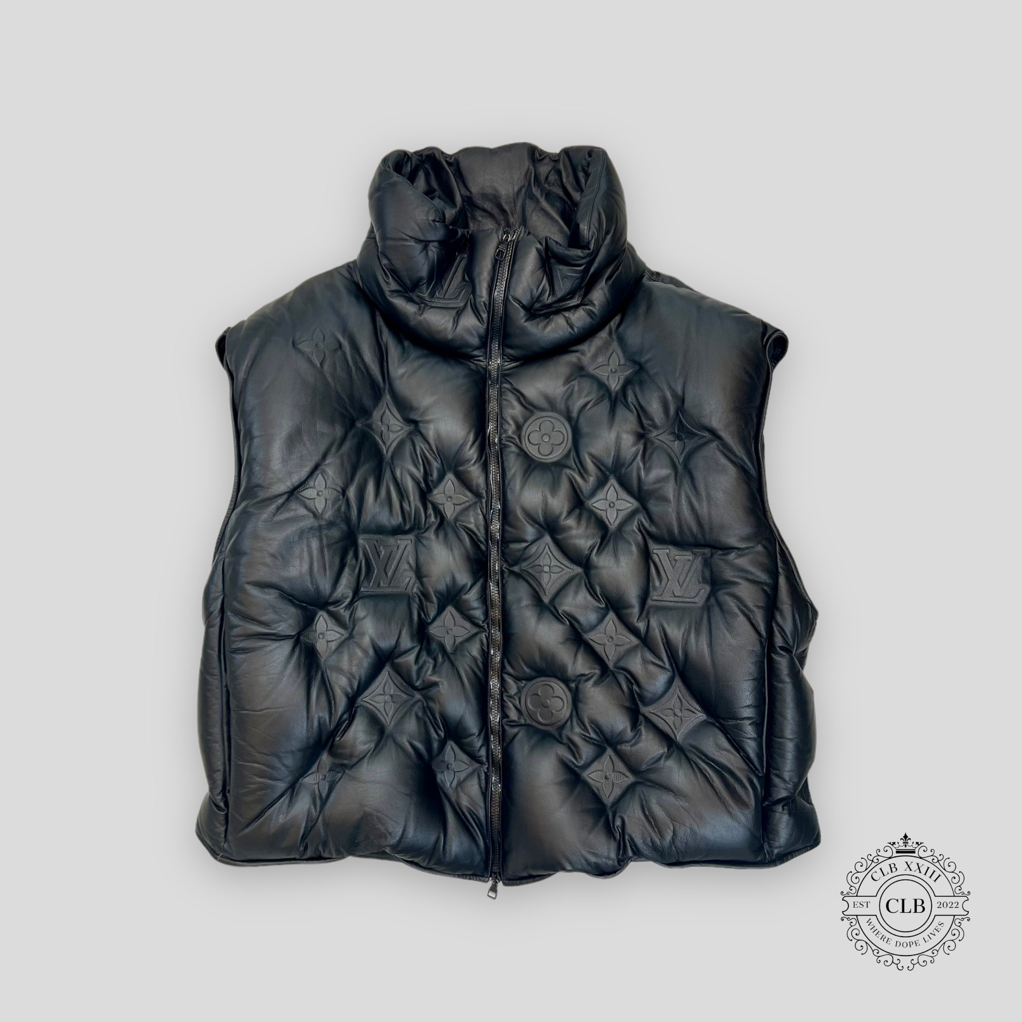 LOUIS VUITTON MONOGRAM BOYHOOD PUFFER LEATHER JACKET - BLACK – CLB XXIII