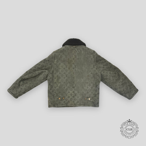 Louis Vuitton Embossed Monogram Shearling Jacket