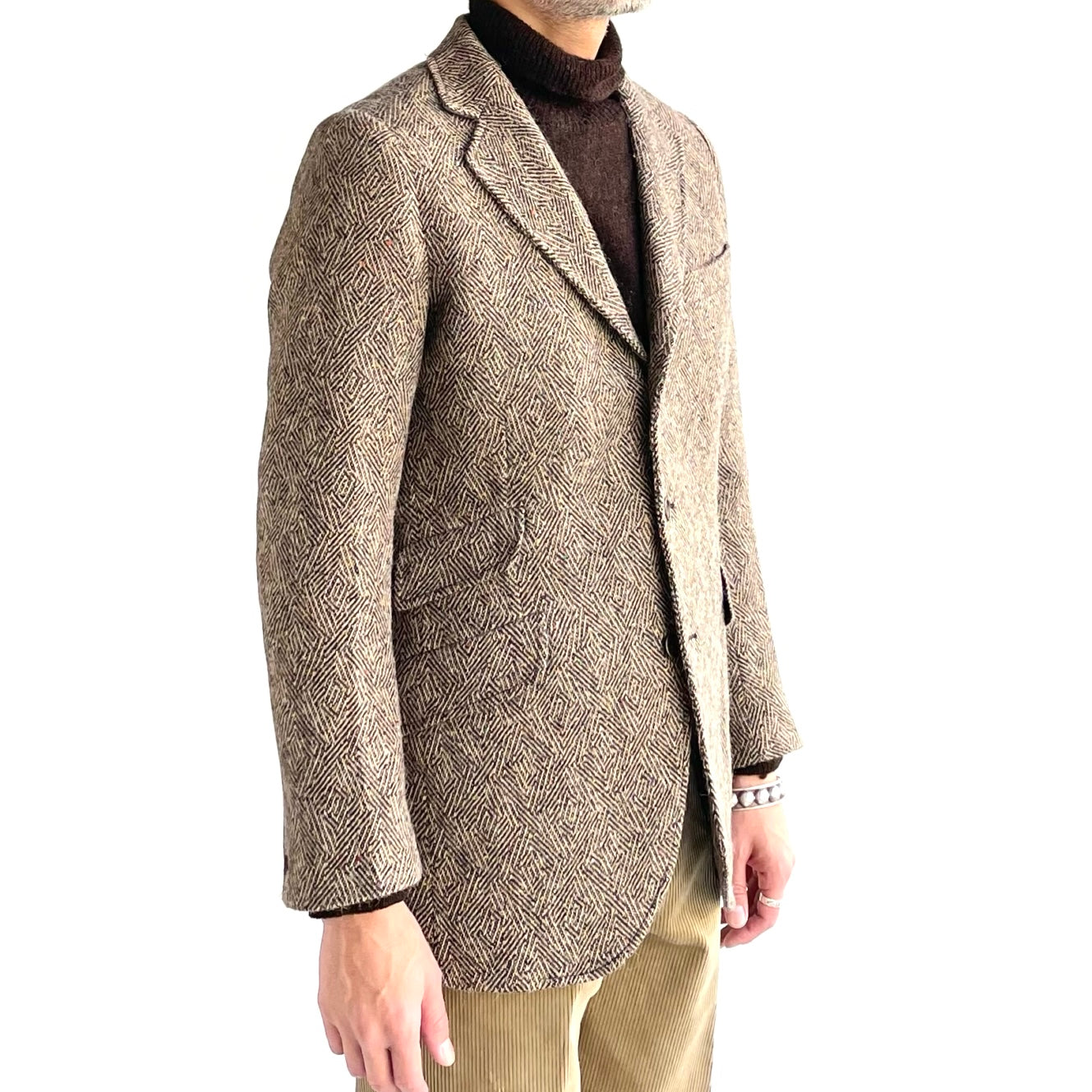 ANATOMICA CHARLY TWEED MELANGE OVERCHECK アウター | dermascope.com