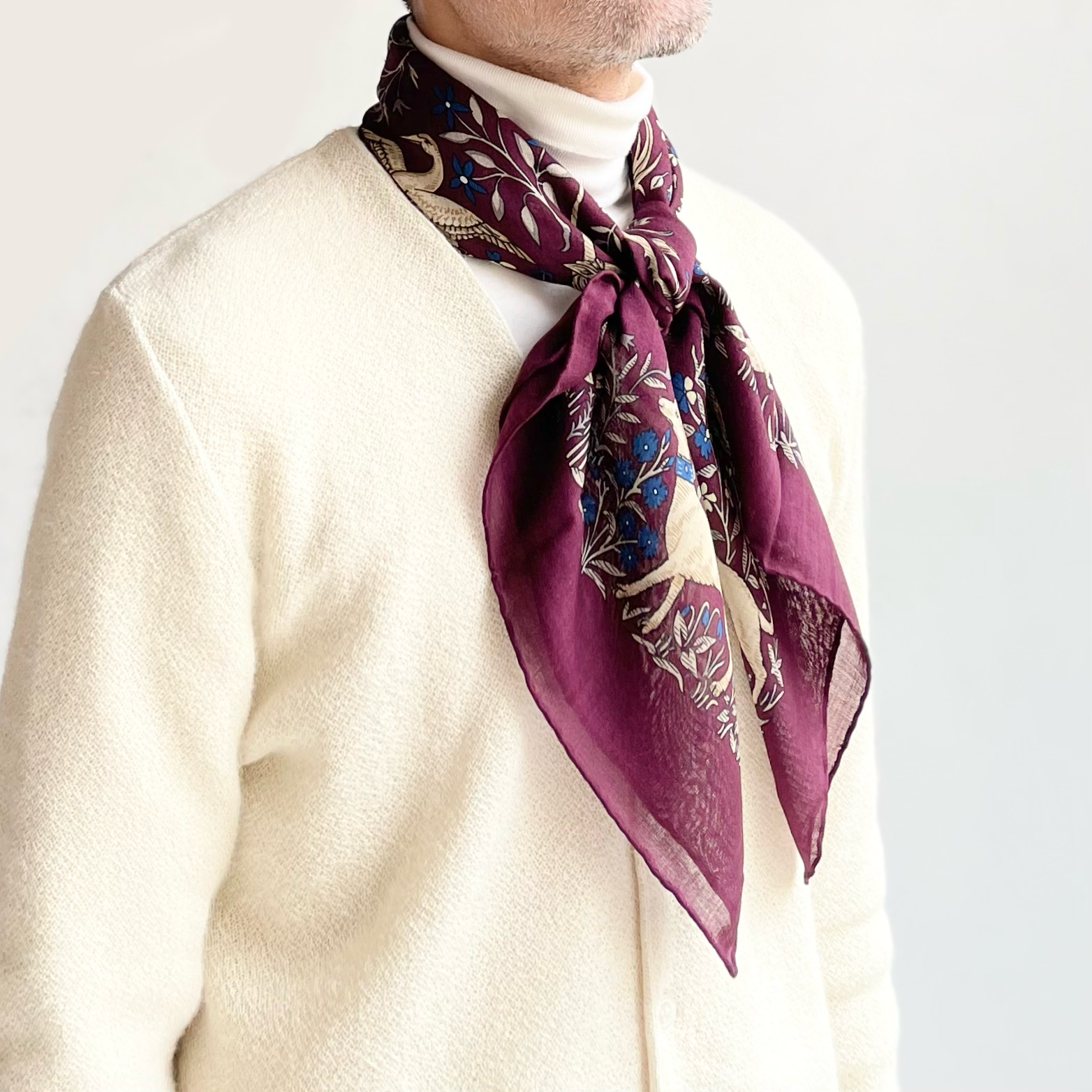 Anatomica × Drake's Wool Silk Scarf | labiela.com