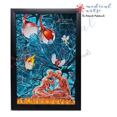 Medical Arts Metal Plate Poster - Storytelling - Pathophysiology of Love