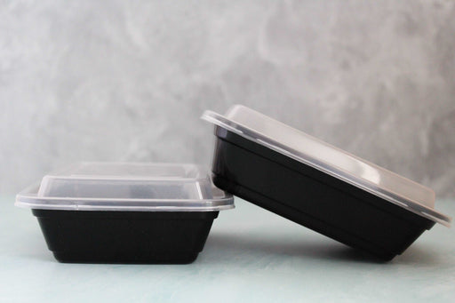 16oz Rectangular PP Container with Lid (150pcs)