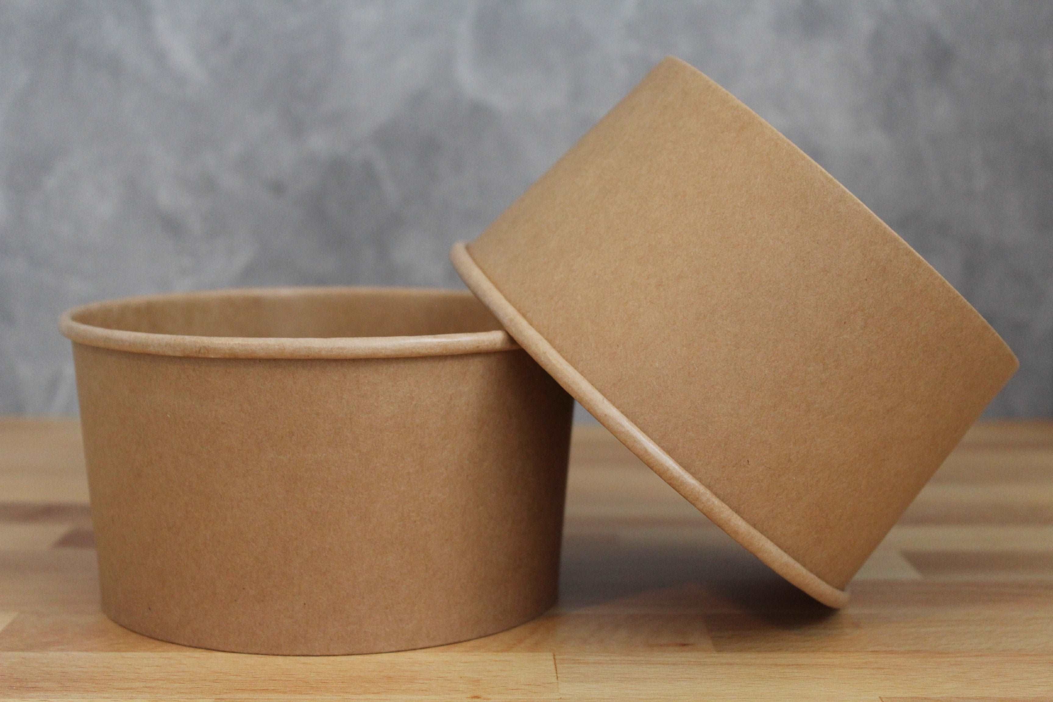 32oz Kraft Paper Salad Bowl (300pcs) | Take-Out Container