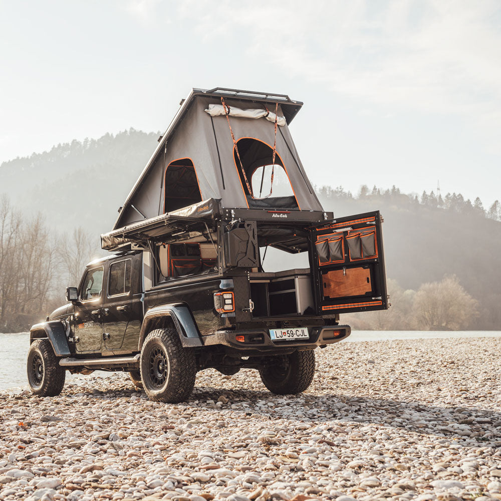 Alu-Cab Canopy Camper Setup 