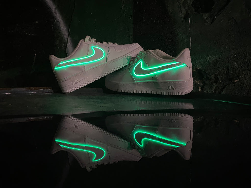 Light Up Nike Shoes Neon Lights, one button 5 modes, USB Rechargeable –