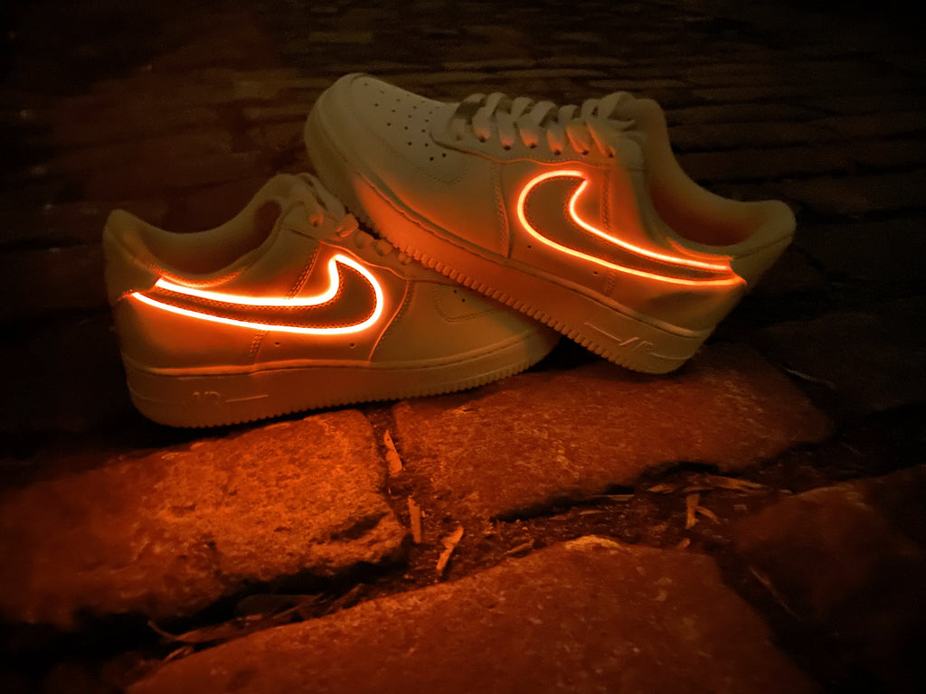 Light Up Nike Shoes Neon Lights, one button 5 modes, USB Rechargeable –