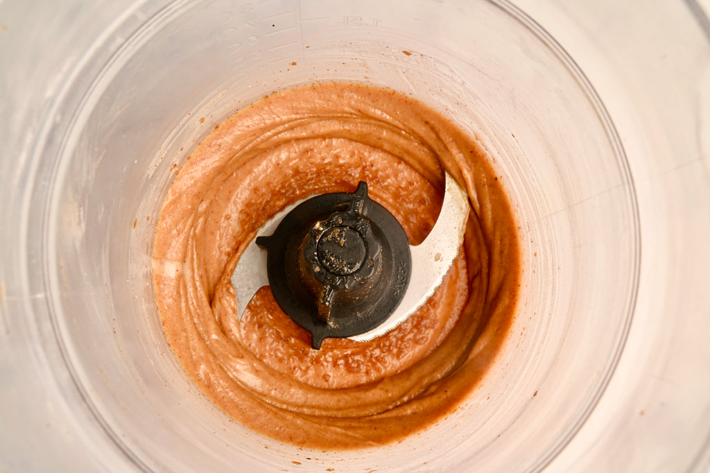 Almond butter being made in The NutraMilk