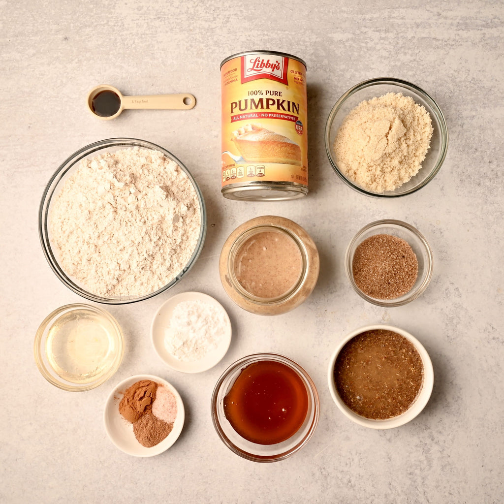 An overview of raw pumpkin coffee cake ingredients