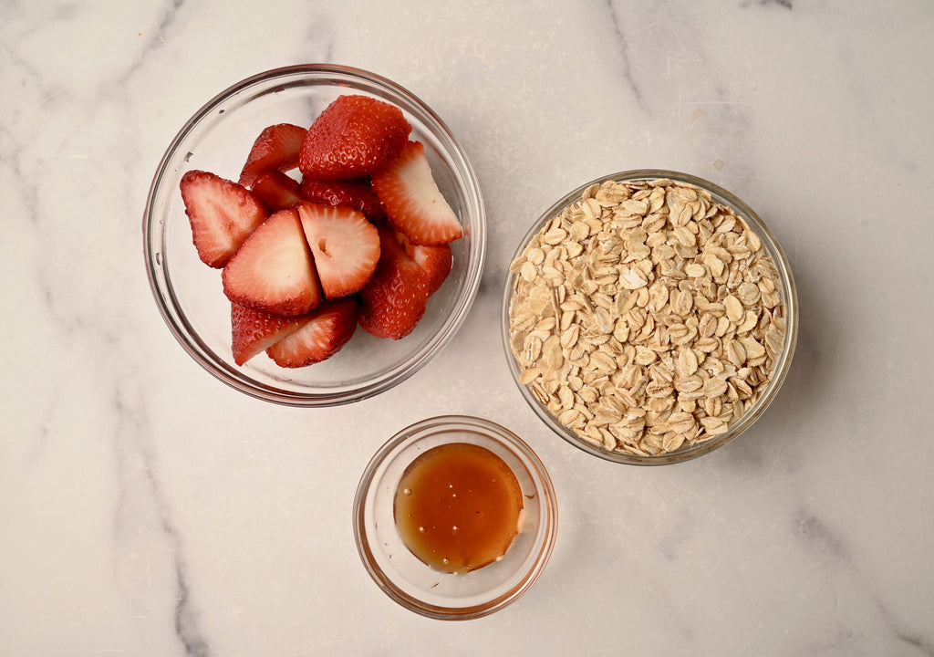 A bowl of fresh strawberries