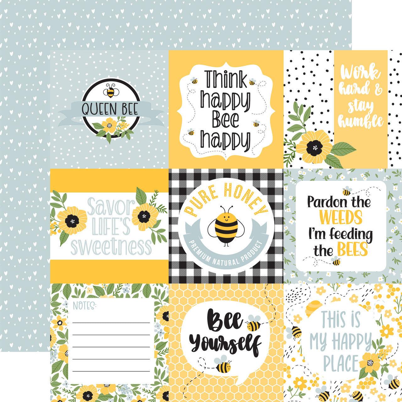 Echo Park Bee Happy 12x12 Cardstock Stickers: Elements (BH319014)