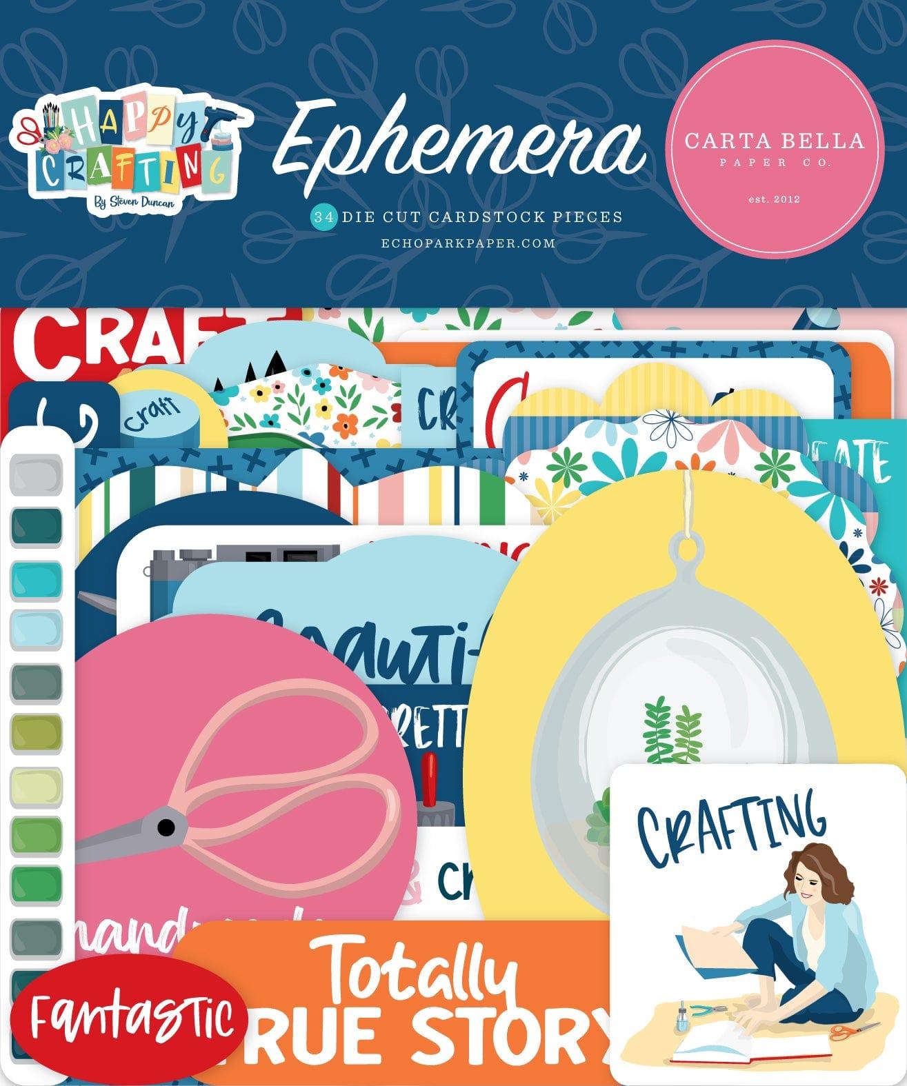 Happy Crafting Collection Scrapbook Ephemera by Carta Bella