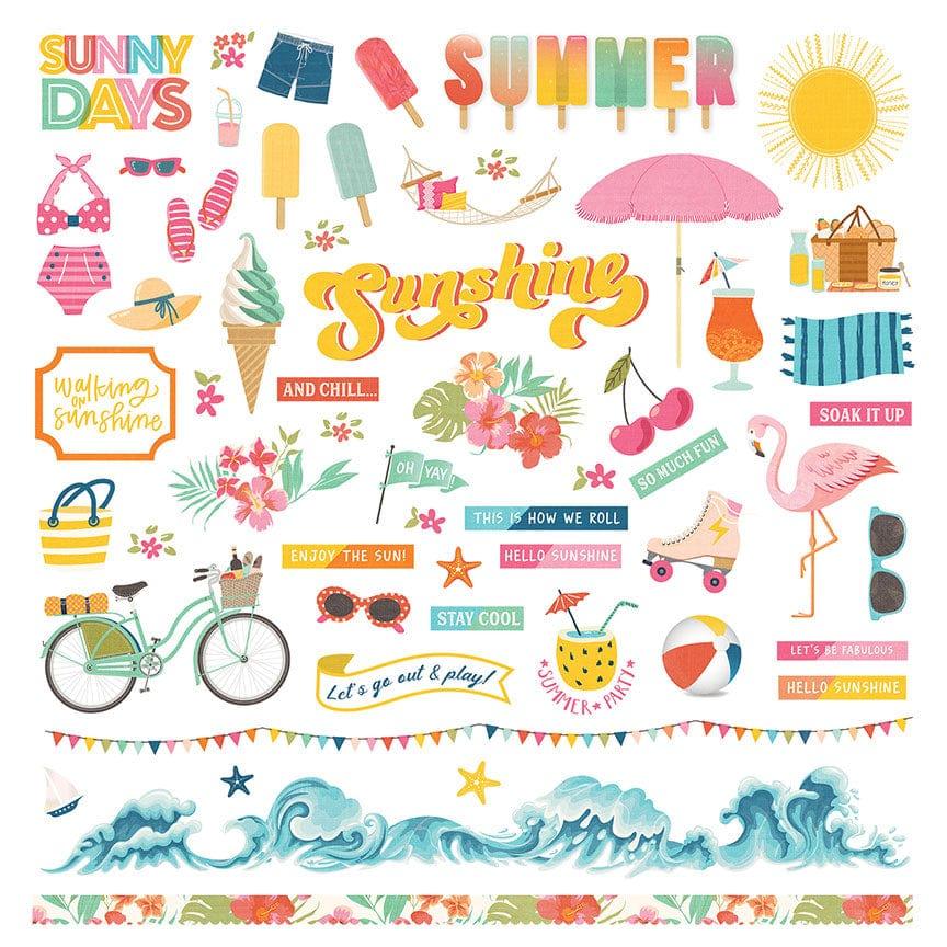 Photo Play Paper  Sweet Sunshine Scrapbook Stickers – Scrapbook