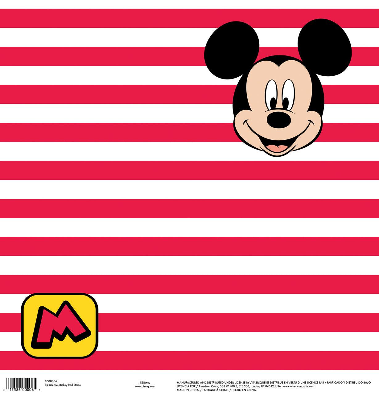 Disney Mickey Black/White/Red Paper Pack 12X12 10 Sheets-2 Each/5  Textured Papers