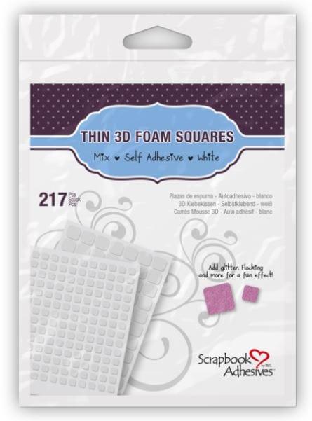 Scrapbook adhesives double sided adhesive 3D Foam Sheets Black Small