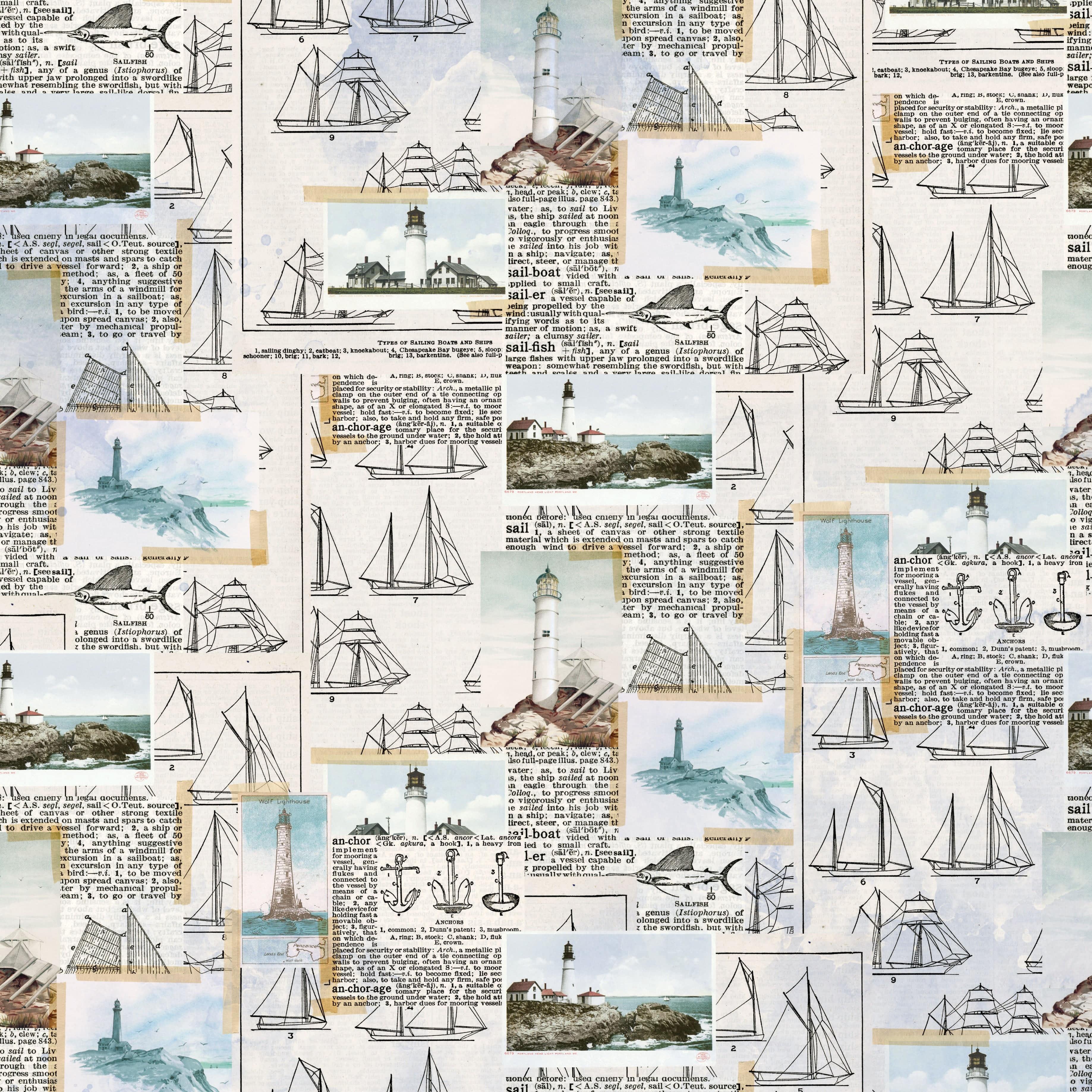 Photoplay - Ship to Shore Collection - 12 x 12 Double Sided Paper - Excursion