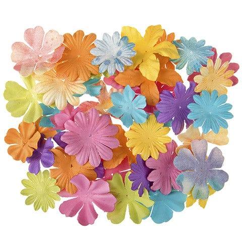 Darice Paper Flowers Floral Embellishment: Natural, 36 Pack