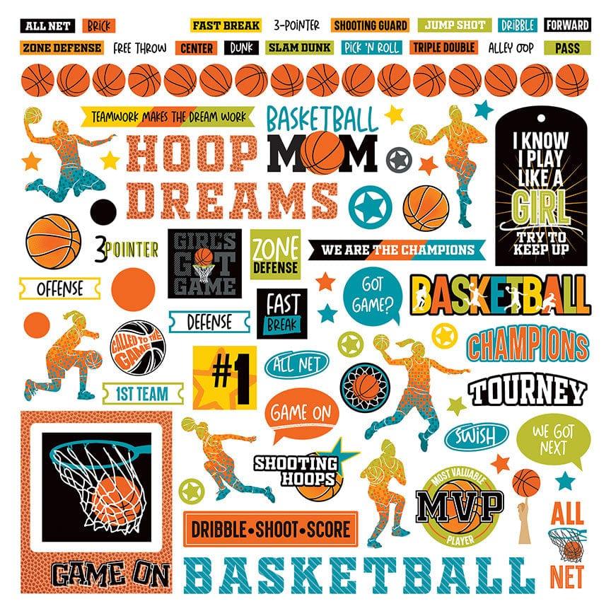 Digital Scrapbooking Kits, Let's Play Basketball-(P-Ju), Boys, Girls,  Hobbies, Sports