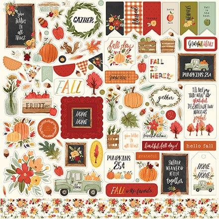 Hello Lovely Collection 12 x 12 Cardstock Scrapbook Sticker Sheet by Photo  Play Paper, stickers scrapbooking