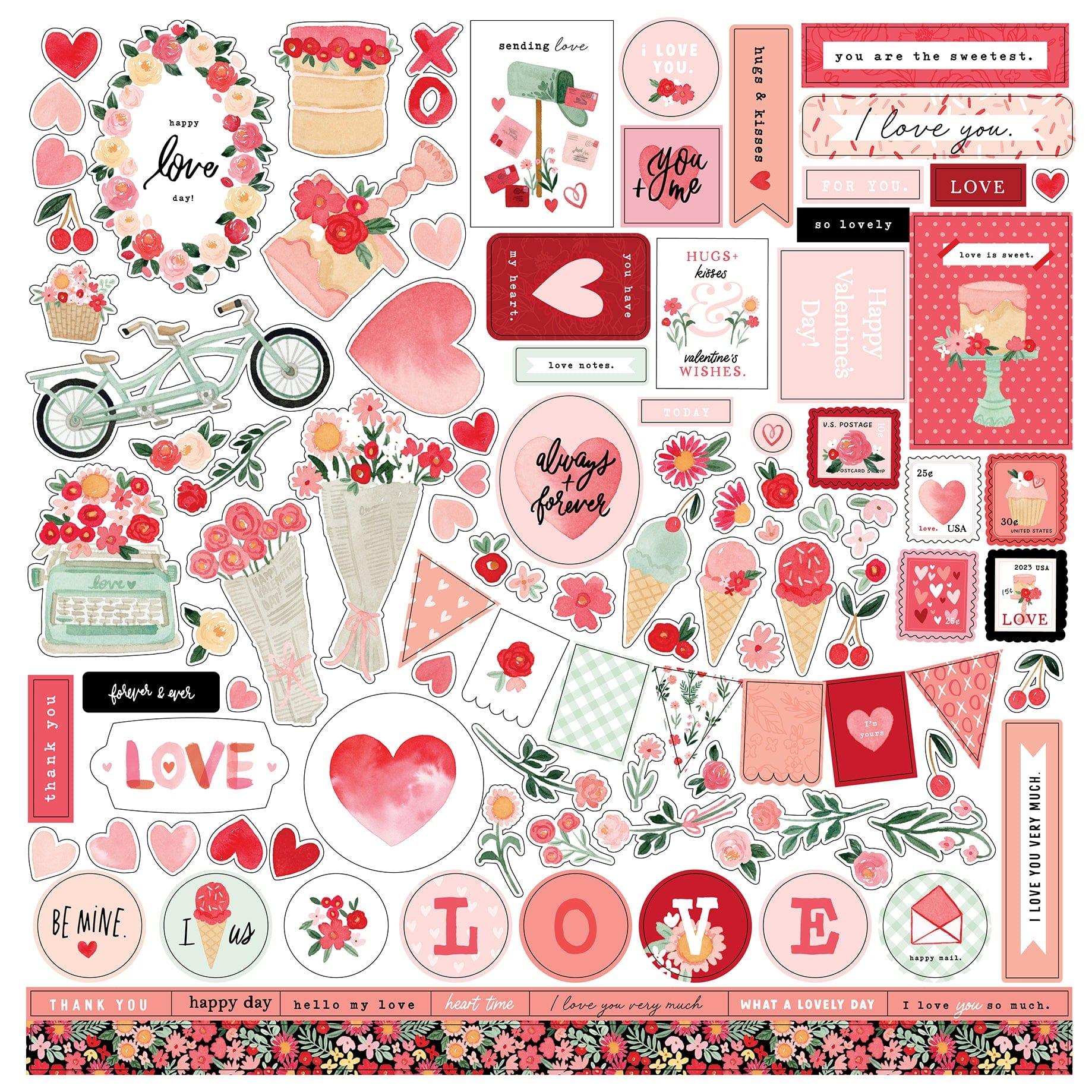 CARTA BELLA My Valentine 12x12 Paper: 3x4 Journaling Cards - Scrapbook  Generation