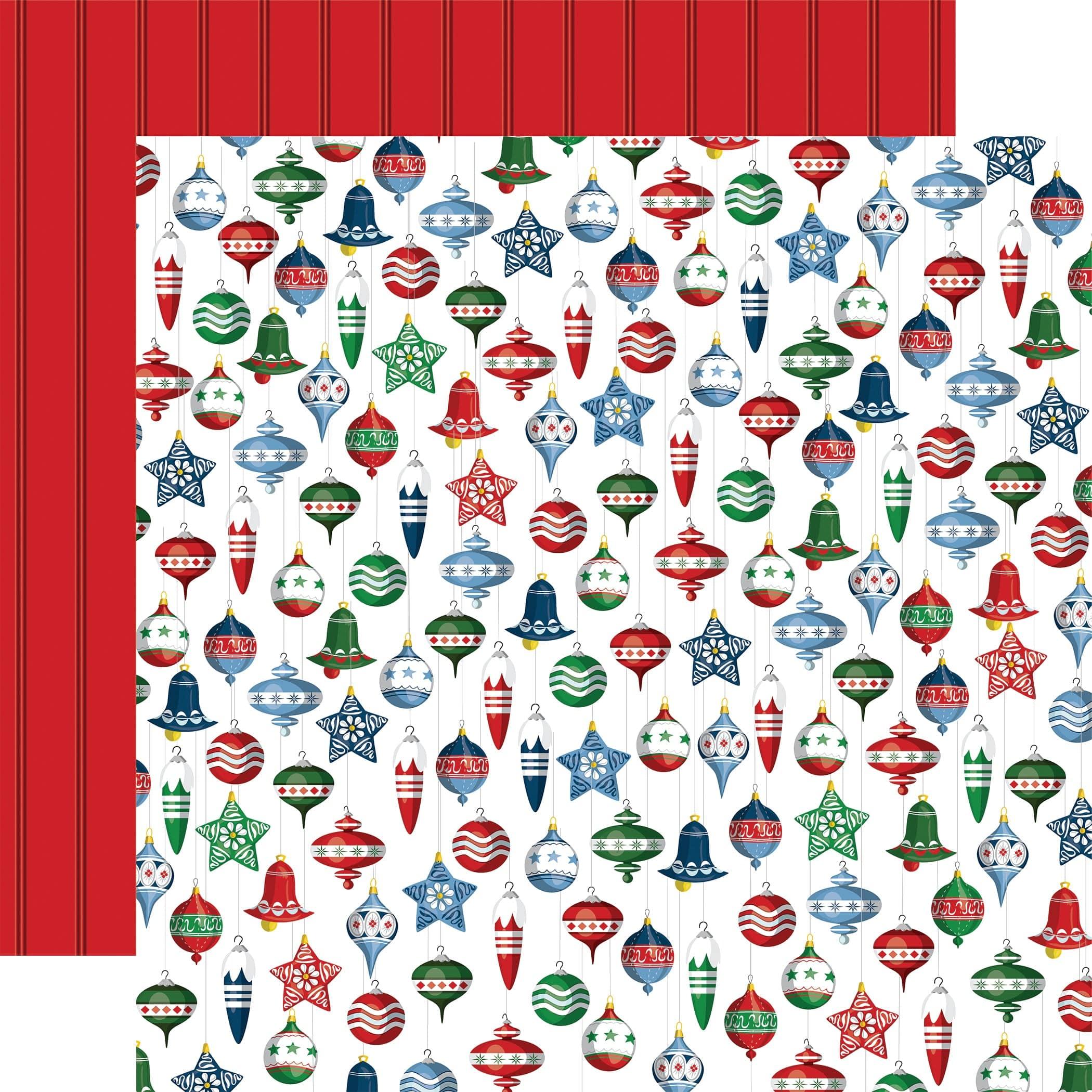Digital Scrapbook Paper Christmas Holiday Digital Paper For Scrapbook  Invitation Cards Gift Wrapping 12x12 - Hmd00016