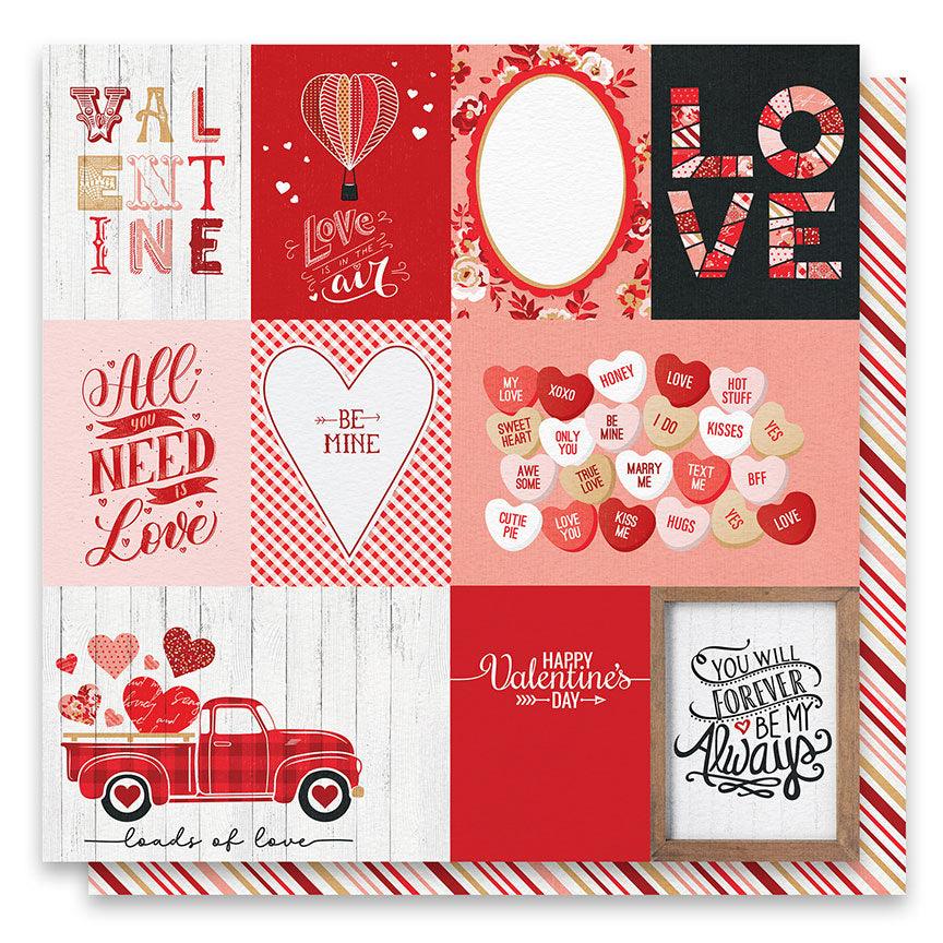 Echo Park Paper Co. 12x12 Scrapbook Paper - Cupid & Co. Collection - I –  Everything Mixed Media