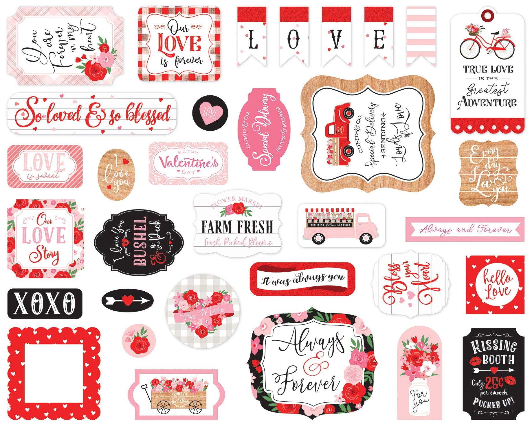 Echo Park Paper Co. 12x12 Scrapbook Paper - Cupid & Co. Collection - I –  Everything Mixed Media